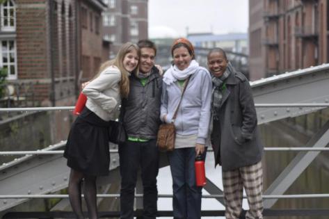 From left to right: Nena, Antonio, Sondos and Eliot (me)