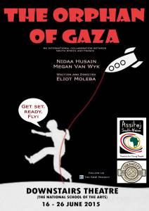 Megan van Wyk &amp; Nidaa Husain featured in Eliot Moleba play Orphan of Gaza